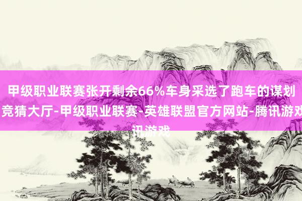 甲级职业联赛张开剩余66%车身采选了跑车的谋划-竞猜大厅-甲级职业联赛-英雄联盟官方网站-腾讯游戏